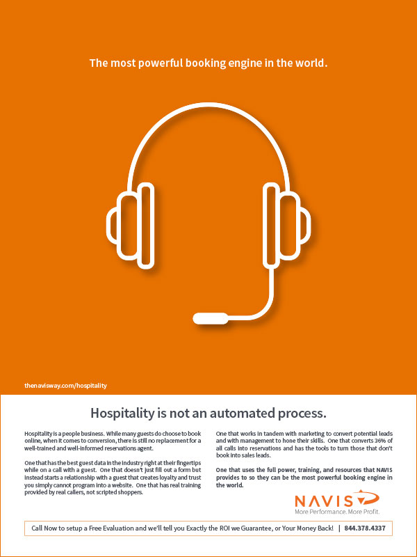 NAVIS Most Powerful hospitality campaign ad