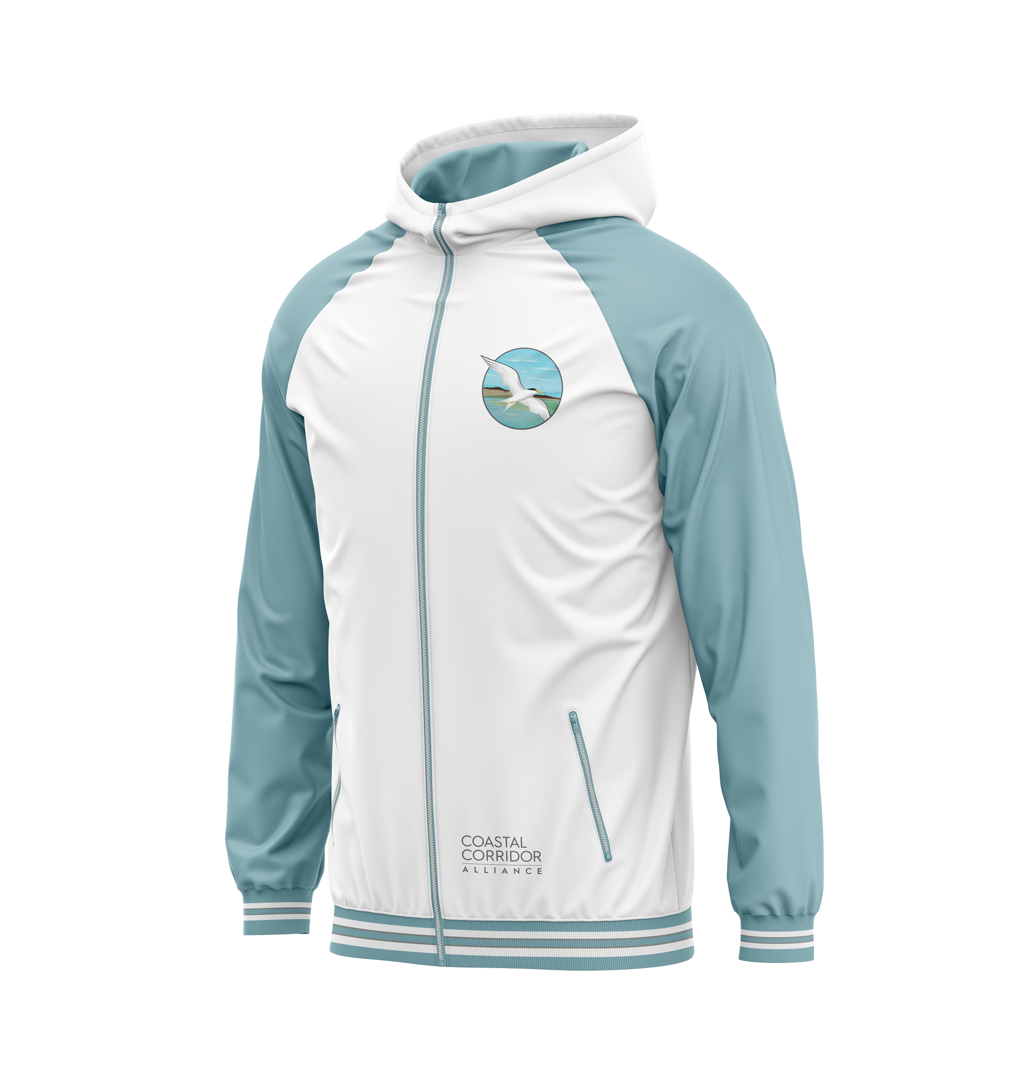 Coastal Corridor Alliance windbreaker hood apparel